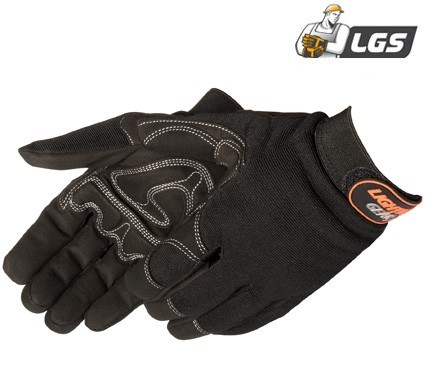 0915Q/BK OnyxWarrior Black Mechanic Gloves, Pair