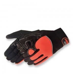 0915Q/HO CrimsonWarrior Hi-Viz Orange Mechanics Glove, Pair