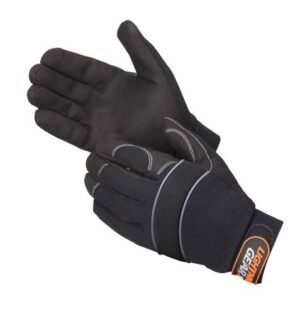 0916BK 1stKnight Black Mechanics Glove, Pair