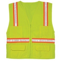 ML Kishigo 1092 Economy Multi-Pocket Surveyor Safety Vest - Yellow/Lime