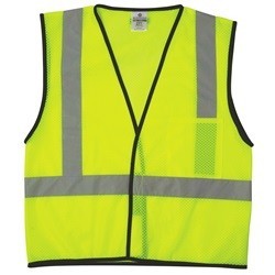 ML Kishigo 1193 Yellow/Lime Class 2 Economy Series 1-Pocket Mesh Safety Vest