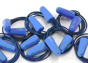 14322 Disposable Foam Ear Plugs with Metal Detectable Cord, 100ct