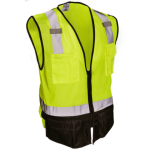 ML Kishigo 1509 Black Bottom Lime Mesh Vest