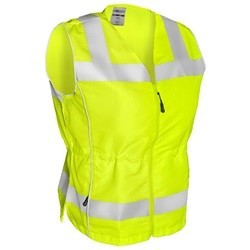 ML Kishigo 1521 Deluxe Ladies Class 2 Fitted Safety Vest - Yellow/Lime