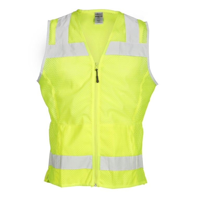 ML Kishigo 1525 Ladies Mesh Lime Vest 1 Equipment Direct
