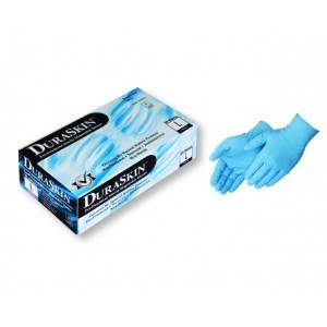 2018W Blue Nitrile 8mil  Powdered  Free Disosable Industrial Grade Gloves, 50ct