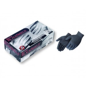 2016BK Black Nitrile Powder Free Glove 6 Mil, 100/Box