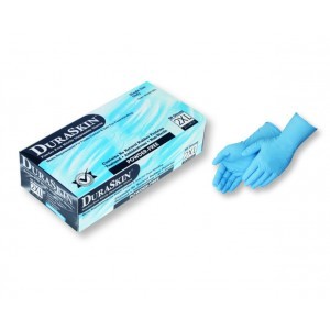 2022W Blue Nitrile 8mil  Powdered  Disosable Industrial Grade Gloves 12