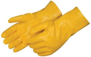 Liberty Gloves 2334 Smooth Finish Yellow PVC Glove with 14 inch Gauntlet, Dozen