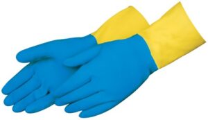 Liberty Gloves 2570SP 13 inch Blue Neoprene Over Yellow Latex Glove, Dozen