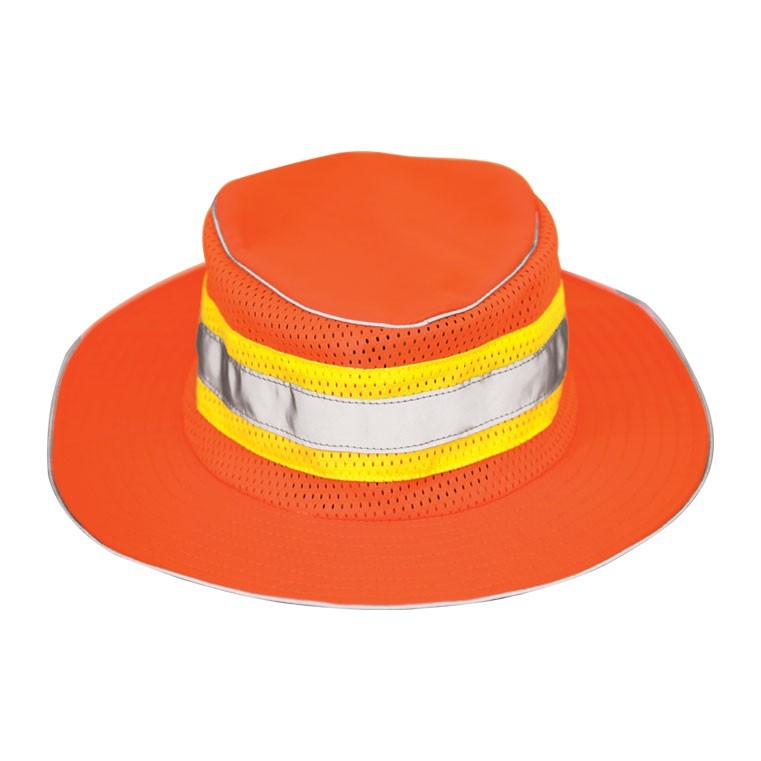 orange safari hat