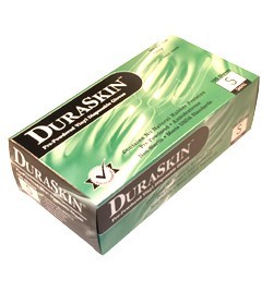 2 Boxes DuraSkin Pre-Powdered 6.5mil Vinyl Disposable Gloves Size Small 2904W//S
