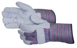 Liberty Gloves 3234 Premium Side Split Leather Palm Glove With 4 1/2 inch Rubberized Cuff, Dozen