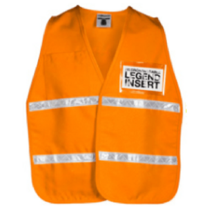 ML Kishigo 3712i Fluorescent Orange Incident Command Vest
