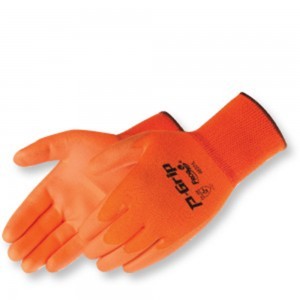 4637 P-Grip Ultra-Thin Fluorescent Orange Polyurethane Palm Coated Glove, Dozen