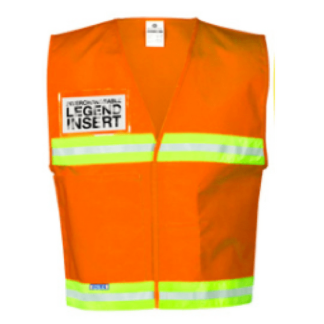 ML Kishigo 4712 Fluorescent Orange Incident Command Vest