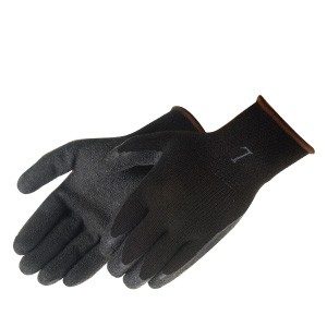 Liberty Gloves 4729BK  A-Grip Black Latex Coated Palm Glove, Dozen