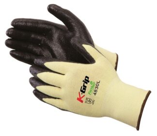 Liberty Gloves 4830 K-Grip Black Foam Palm Coated Glove, Dozen