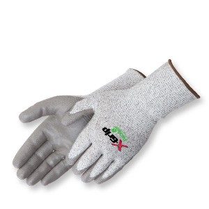 Liberty Gloves 4944 X-Grip Salt & Pepper 13 Gauge Palm Coated Glove with Extended Knit Wrist, Dozen