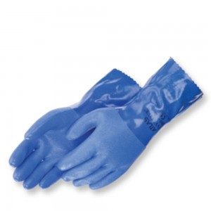 Liberty Glove Atlas 650 Premium Blue Triple Dipped PVC with 10