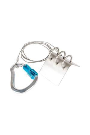 FALLTECH 68035EP EDGE PROTECTOR, STAINLESS STEEL WITH ALUM CARABINER