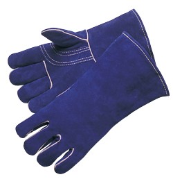 Liberty Gloves 7344 Premium Blue Side Split Leather, Reinforced Thumb and Kevlar Sewn Welders Gloves, Dozen