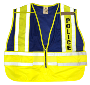 MLK 8051BV Lime Blue/Police Class 2 Safety Vest