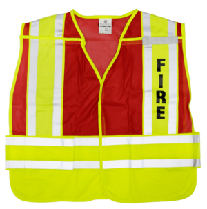 MLK 8052RV Lime Red/Fire Class 2 Safety Vest