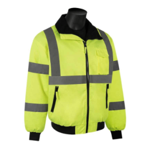 C16722G Class 3 Lime Hi-Visibility Green Bomber Jacket