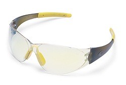 MCR CK2 CK229Y Indoor/Outdoor Clear Yellow Mirror Lens Safety Glasses