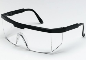 Crews 99910 Excalibur Black Frame Clear Lens Safety Glasses