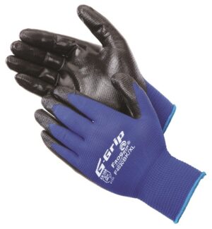 Liberty Gloves F4030BK G-GRIP Embossed Pattern Black Nitrile Foam Palm Coated Glove, Dozen
