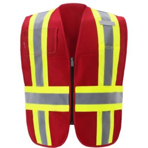 IC110RD RED CONTRAST INCIDENT COMMAND VEST