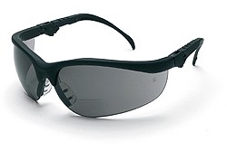 Klondike Gray Lens Magnifier Safety Glasses