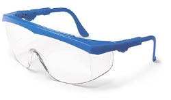 Tomahawk Safety GlassesBlue Frame, Clear Lens