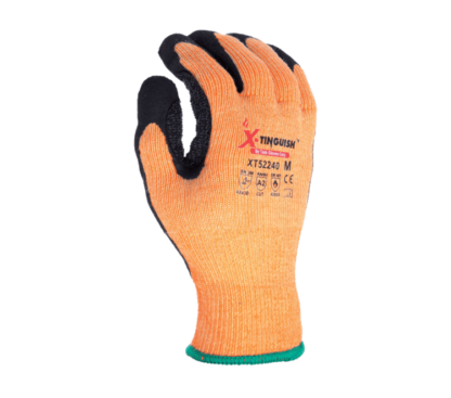 XT52240 13 Gauge Aramid Fiber Shell, Sandy Nitrile Coated W/ Nitrile Dots, Aramid Thumb Saddle Glove