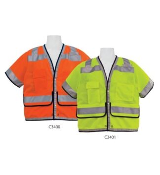 C3400 Class 2 Orange Heavy Duty FR Safety Vest