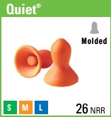 QUIET QD-1 EAR PLUGS  WITHOUT CORD 200 CT
