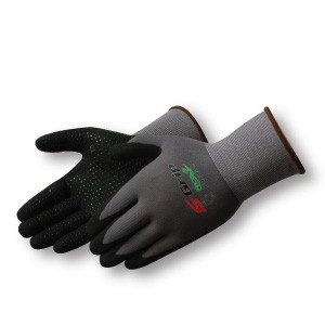 Liberty Gloves F4603 G-Grip Black Nitrile Micro-Foam Dots Palm Glove, Dozen