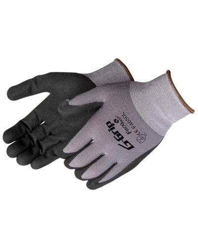Liberty Gloves F4650 G-GRIP Black Sandy Nitrile Palm Coated Glove, Dozen