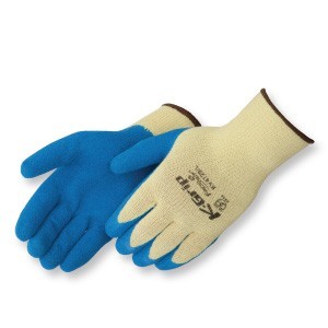 KV4729 K-Grip Premium Textured 10-Gauge Blue Latex Palm Coated Gloves, Dozen