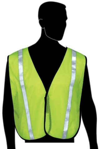N16001G All Mesh Lime Non-ANSI Vest, With Reflective Stripes