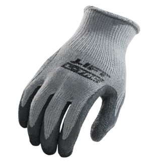 Palmer L-Tac GPL-10Y Gray Latex Coated Palm Glove, Pair
