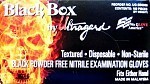 Ultragard UG-BB5000 Black Box 5 Mil Black Nitrile Exam Powder Free Gloves, 100ct
