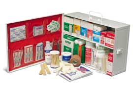 Prostat 0612 2 SHELF FIRST AID CABINET  WITH LINER