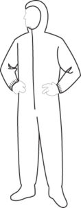 15132 PolyGard Medium Weight Coverall with Hood & Boots, 25ct/case