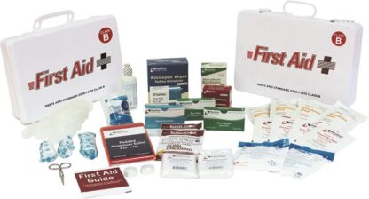 ANSI 2015 Class B Metal First Aid Kit, 50 Person