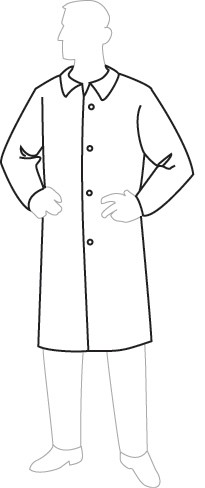 19300 ProGard Disposable Lab Coat, 30ct/case