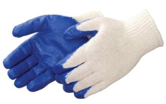 Liberty Gloves 4719 A-Grip Blue Latex Coated Palm Glove, Dozen