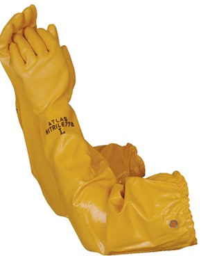 Liberty Gloves 772 Atlas Yellow Nitrile Rough Finish with 26